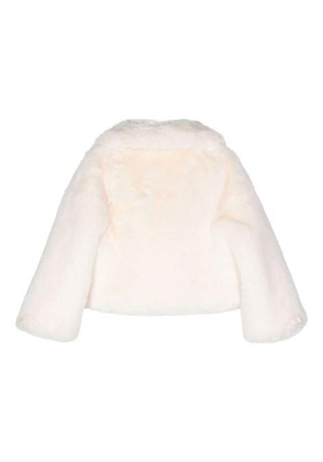 White faux-fur brooch-detail jacket Giuseppe Di Morabito - women GIUSEPPE DI MORABITO | 03PFJA0990333302