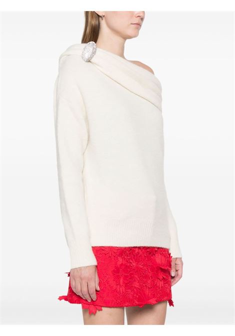 White cowl-neck jumper Giuseppe Di Morabito - women GIUSEPPE DI MORABITO | 03PFKN3070335502