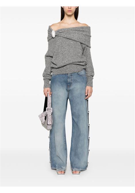 Grey off-the-shoulder sweater Giuseppe Di Morabito - women GIUSEPPE DI MORABITO | 03PFKN3070335598