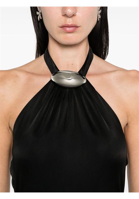 Black halterneck brooch-detail maxi dress Giuseppe Di Morabito - women GIUSEPPE DI MORABITO | 03PFLD1250331599