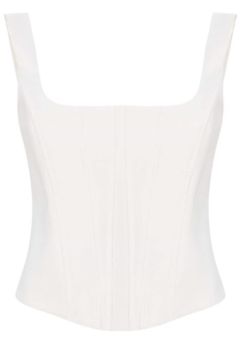 Top in stile corsetto in bianco Giuseppe Di Morabito - donna