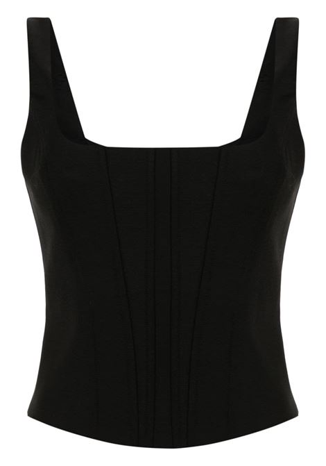 Black corset-style top Giuseppe Di Morabito - women GIUSEPPE DI MORABITO | Top | 03PFTO1960322999