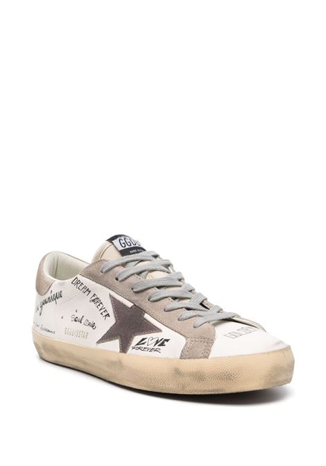 Sneakers super star in bianco, tortora e grigio Golden Goose - uomo GOLDEN GOOSE | GMF00101F00623111940