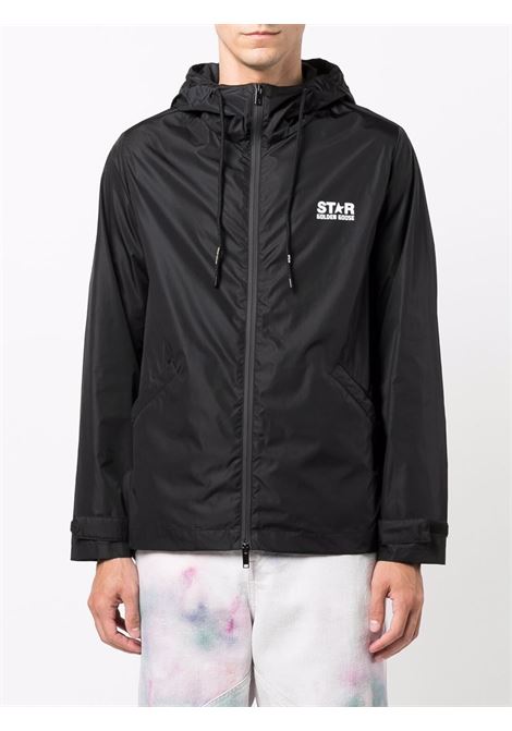 Black Daris star-print windbreaker jacket Golden Goose - men GOLDEN GOOSE | GMP01032P00059680203