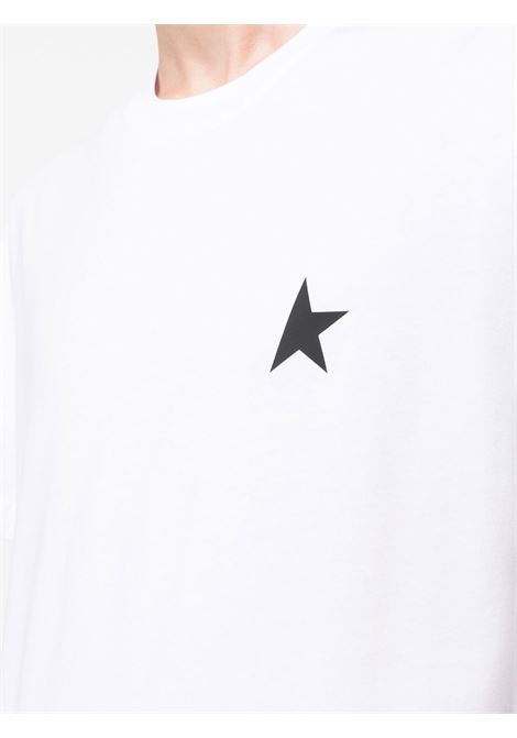 T-shirt con logo in bianco Golden Goose - uomo GOLDEN GOOSE | GMP01220P00059310364