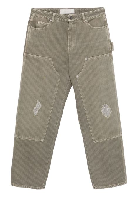 Pantaloni effetto vissuto in grigio Golden Goose - uomo GOLDEN GOOSE | Pantaloni | GMP01942P00167860469