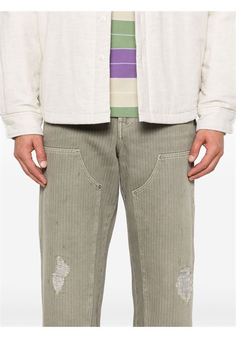 Pantaloni effetto vissuto in grigio Golden Goose - uomo GOLDEN GOOSE | GMP01942P00167860469