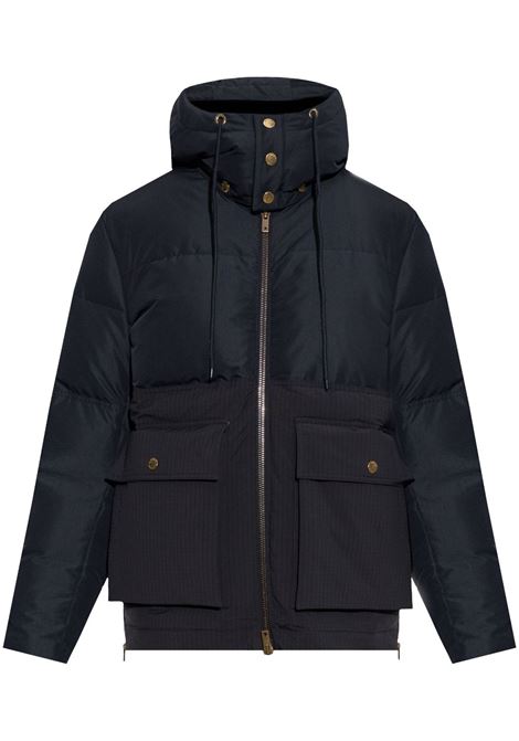 Navy blue hooded padded jacket Golden Goose - men GOLDEN GOOSE | Outerwear | GUP01016P00162750486