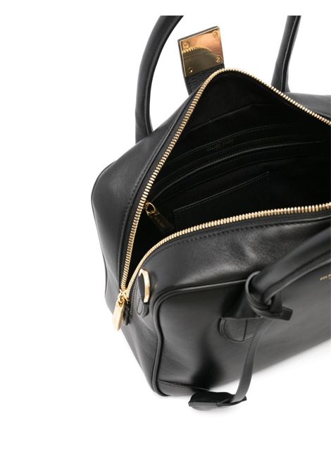 Black logo-print leather tote bag Golden Goose - women GOLDEN GOOSE | GWA00470A00017790100