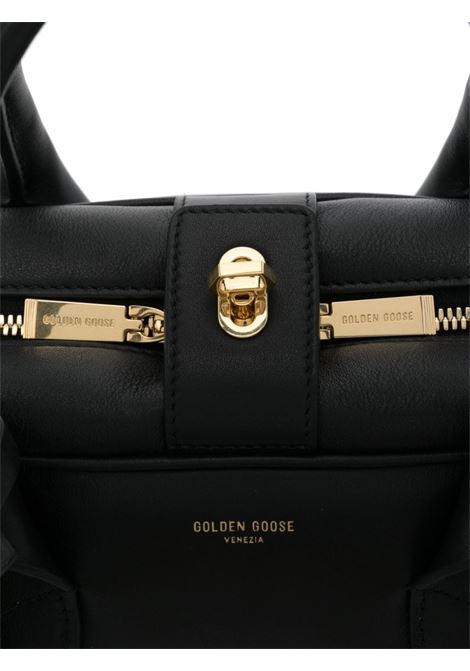 Black logo-print leather tote bag Golden Goose - women GOLDEN GOOSE | GWA00470A00017790100