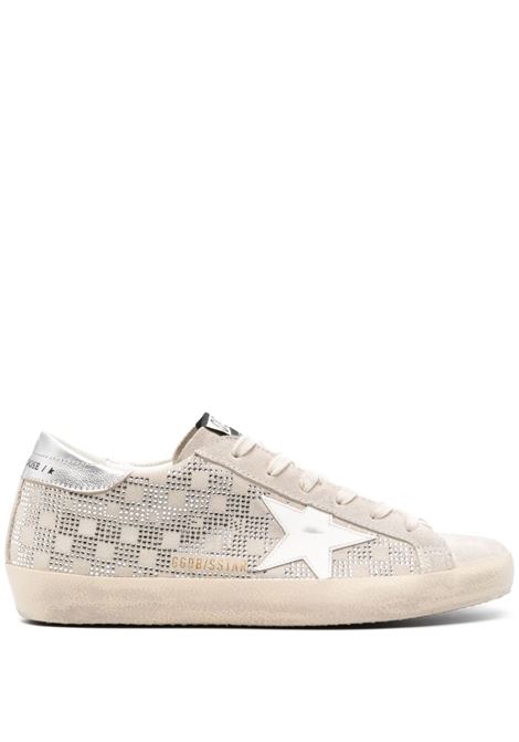 Beige , bianco e argento crystal-embellished super star sneakers Golden Goose - women  GOLDEN GOOSE | Sneakers | GWF00101F00619915622