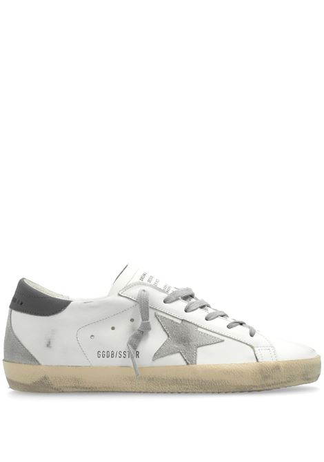 Sneakers Super-star con effetto vissuto in bianco di Golden Goose - donna