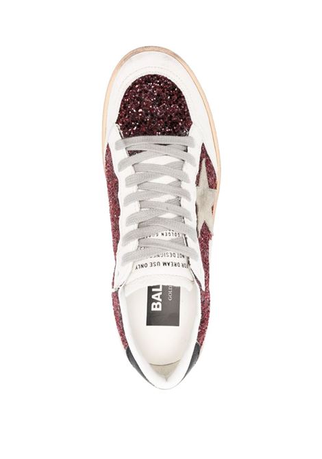 Bordeaux and white Ball Star panelled sneakers Golden Goose - women GOLDEN GOOSE | GWF00117F00612340495