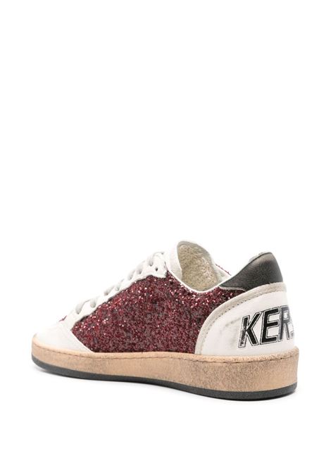 Bordeaux and white Ball Star panelled sneakers Golden Goose - women GOLDEN GOOSE | GWF00117F00612340495