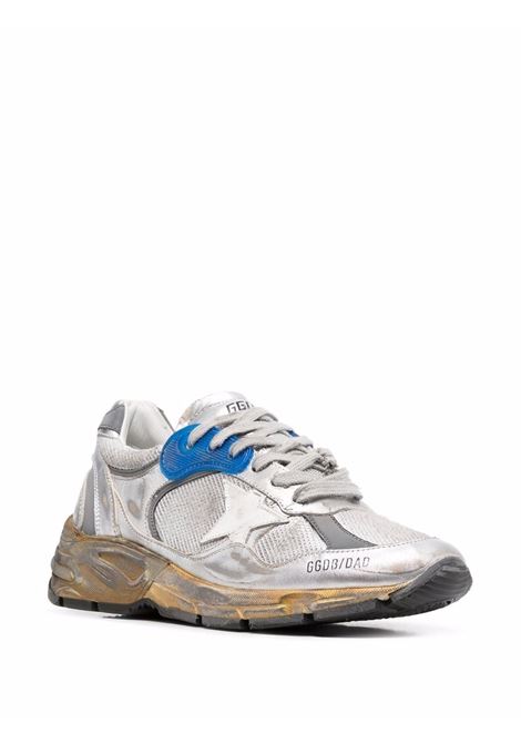 Silver tone Running Sole distressed-effect sneakers - women  GOLDEN GOOSE | GWF00199F00121170137
