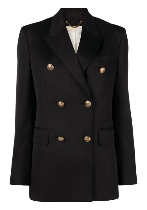 Black double-breasted blazer - women GOLDEN GOOSE | Blazers | GWP00829P00152190100