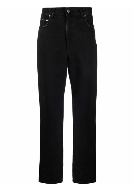 Jeans dritti con applicazione in nero Golden Goose - donna