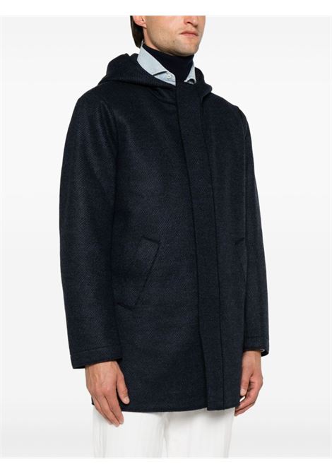 Cappotto con cappuccio in blu Harris wharf london - uomo HARRIS WHARF LONDON | C9138MHCHC02