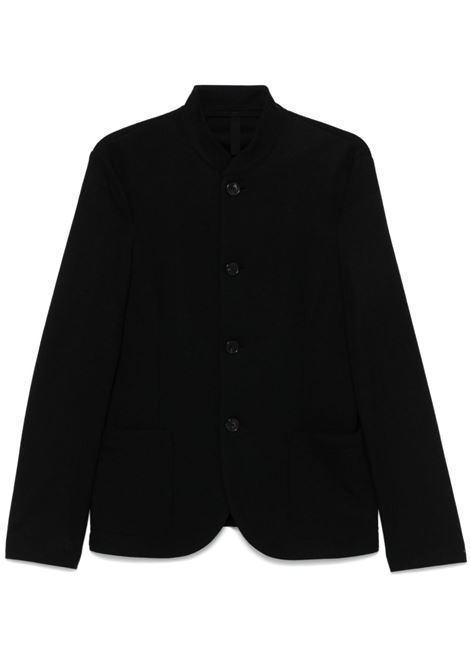 Black single-breasted wool jacket Harris wharf london - men