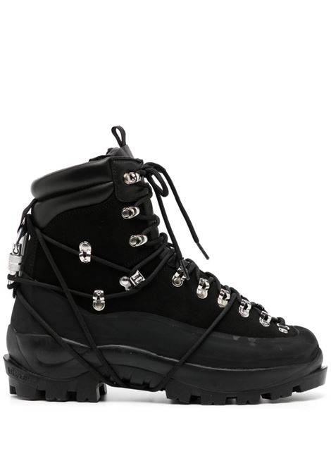 Stivali da trekking stringati in nero di HELIOT EMIL - uomo HELIOT EMIL | Stivali | HE17024BLK01