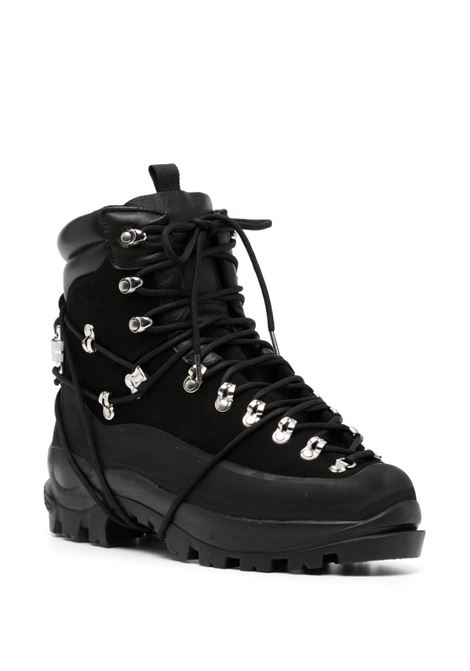 Black lace-up leather hiking boots HELIOT EMIL - men HELIOT EMIL | HE17024BLK01