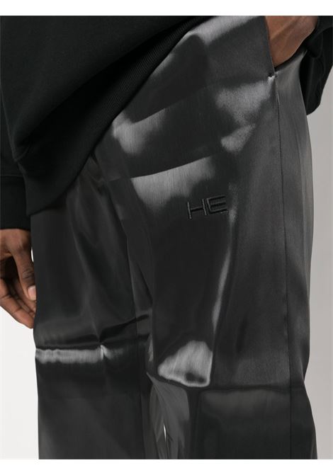 Pantaloni con logo ricamato in nero - uomo HELIOT EMIL | HEM10038P03ME10