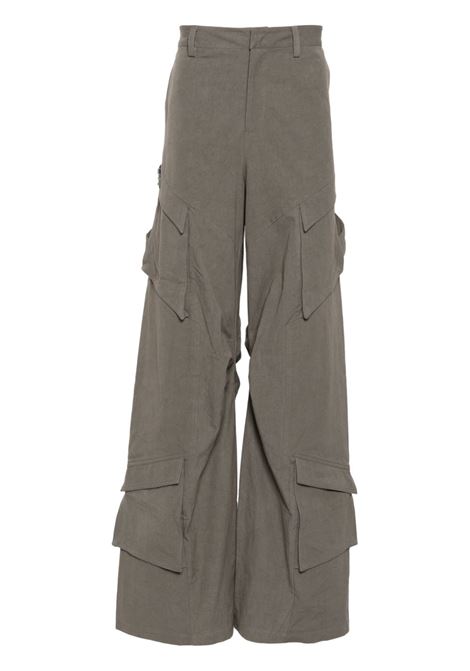 Dusty green Cellulae cargo trousers Heliot Emil - men