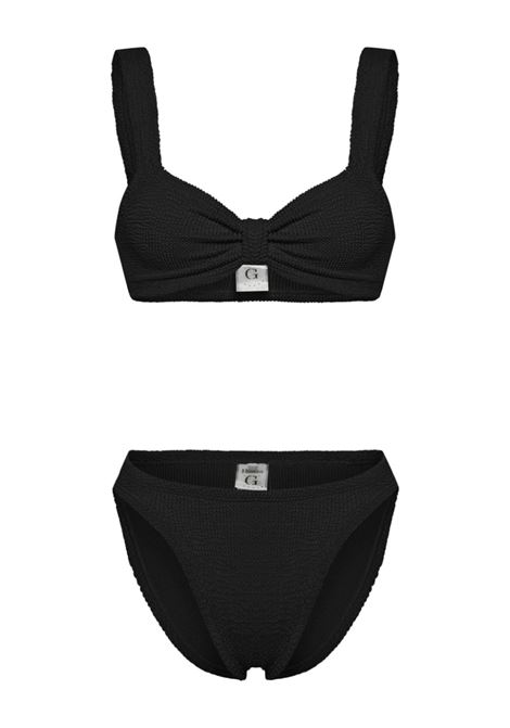 Black Bonnie crinkled bikini Hunza G - women HUNZA G | Swimwear | BBONNIECRBLK