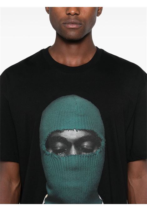 Black Mask-print T-shirt Ih Nom Uh Nit - men IH NOM UH NIT | NUW24204009