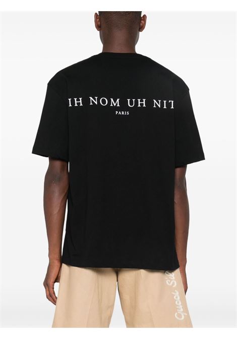 T-shirt con stampa in nero di Ih Nom Uh Nit - uomo IH NOM UH NIT | NUW24204009