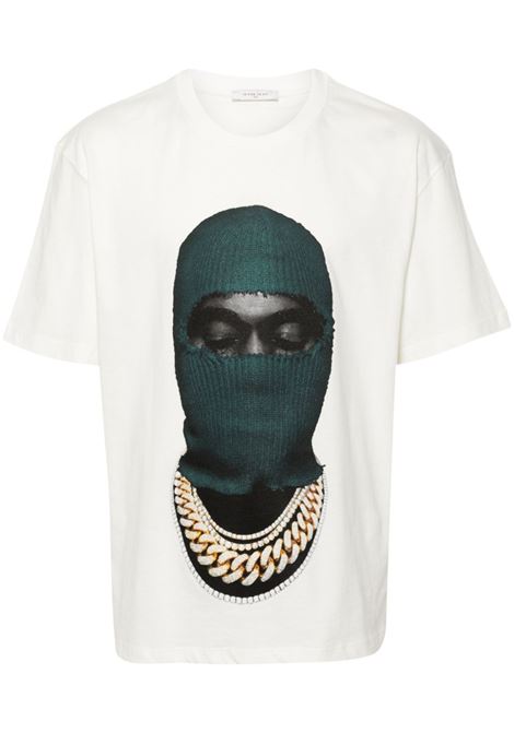 T-shirt con stampa mask in bianco Ih nom uh nit - uomo