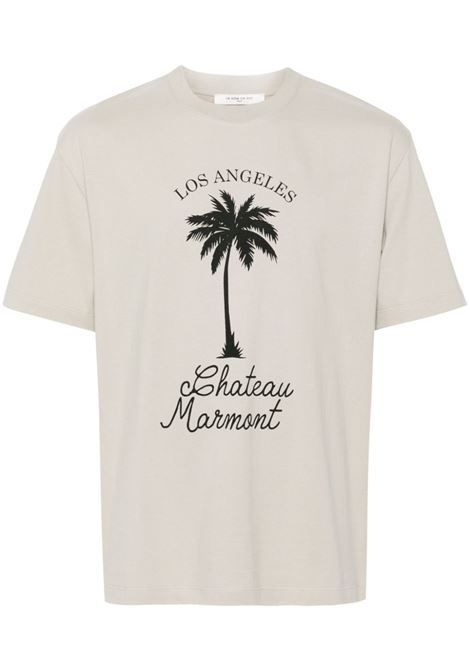 Grey palm tree-print T-shirt Ih nom uh nit - men