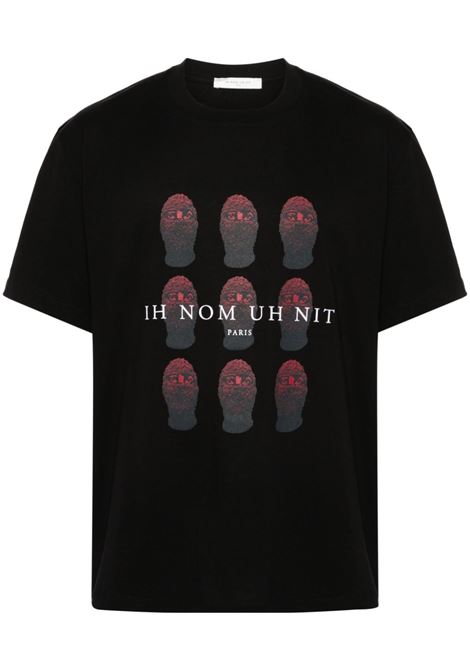 Black Red Masks-print T-shirt Ih nom uh nit - men IH NOM UH NIT | T-shirt | NUW24264009