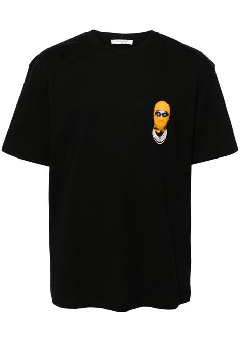 T-shirt con stampa mask in nero Ih nom uh nit - uomo IH NOM UH NIT | NUW24270009