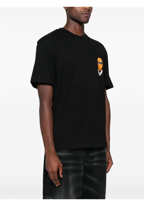 T-shirt con stampa mask in nero Ih nom uh nit - uomo IH NOM UH NIT | NUW24270009