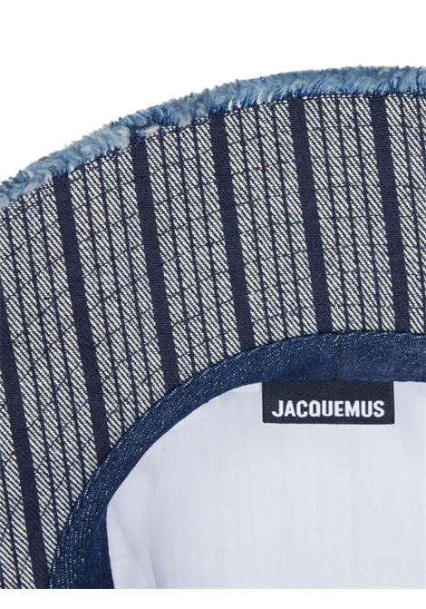 Cappello bucket Le Bob Artichaut denim in blu di Jacquemus - unisex JACQUEMUS | 213AC002151338F