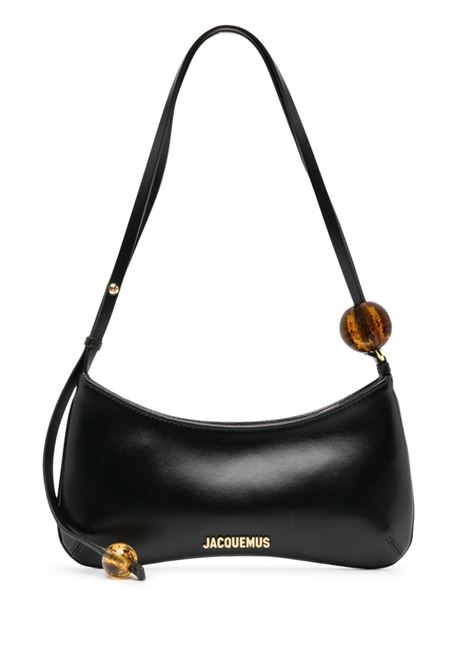 Black Le bisou perle shoulder bag  - women  JACQUEMUS | Shoulder bags | 231BA0573000990