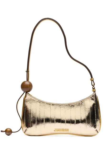 Gold  le bisou perle shoulder bag Jacquemus - women 