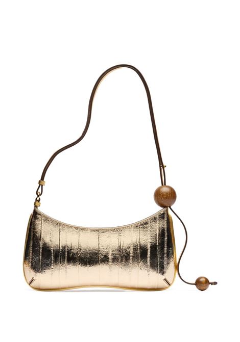 Gold  le bisou perle shoulder bag Jacquemus - women  JACQUEMUS | 231BA0573169280