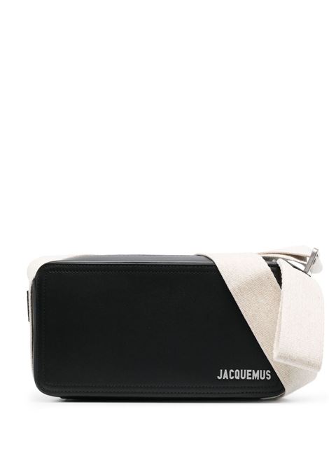 Borsa a tracolla le cuerda horizontal in nero - JACQUEMUS - uomo