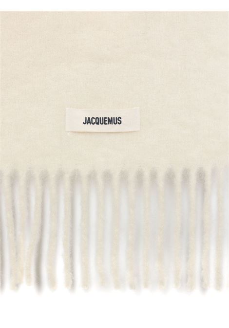 White l'echarpe carro scarf Jacquemus - men  JACQUEMUS | 236AC6885087110