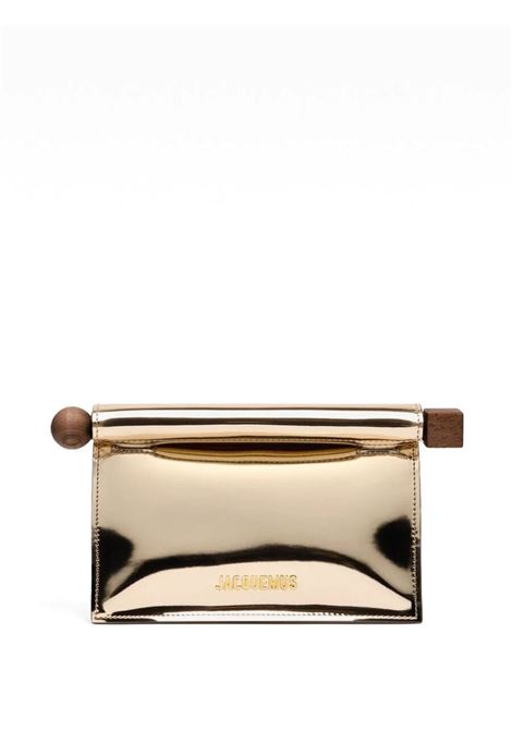 Gold Le Petite Pochette Rond Carr? hand bag Jacquemus - women