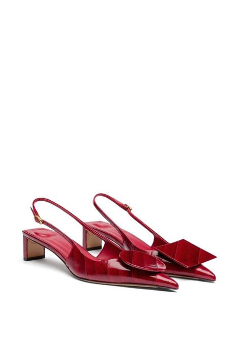 Sandali Les Slingbacks Duelo in rosso Jacquemus - donna JACQUEMUS | 241FO0763169480