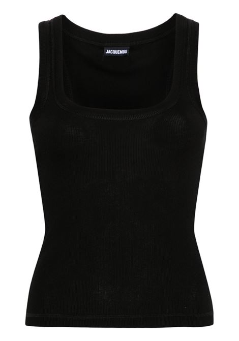 Black Le Debardeur ribbed tank top Jacquemus - women JACQUEMUS | Top | 241JS1582032990