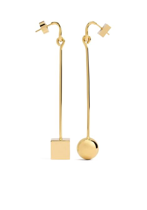 Gold Les Creoles nodo earrings Jacquemus - women JACQUEMUS | Earrings | 241JW7165845280