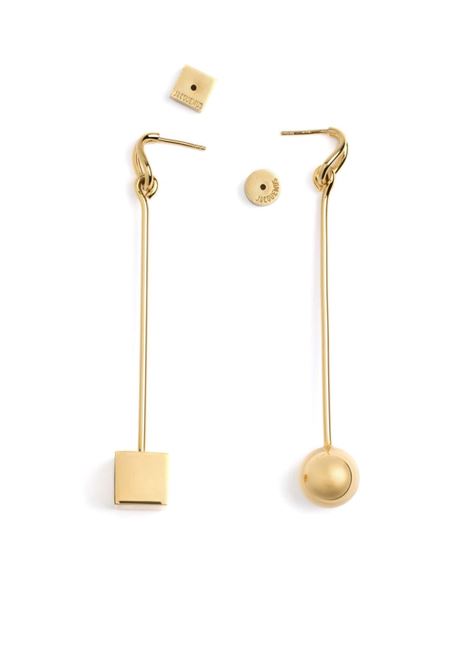 Gold Les Creoles nodo earrings Jacquemus - women JACQUEMUS | 241JW7165845280