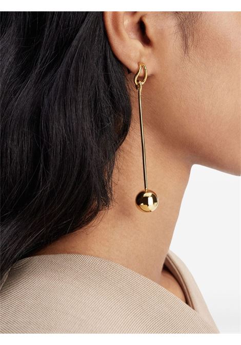 Gold Les Creoles nodo earrings Jacquemus - women JACQUEMUS | 241JW7165845280