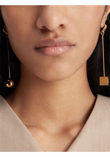 Gold Les Creoles nodo earrings Jacquemus - women JACQUEMUS | 241JW7165845280