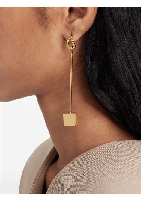 Gold Les Creoles nodo earrings Jacquemus - women JACQUEMUS | 241JW7165845280