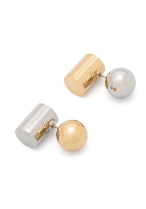 Orecchini Les Boucles perlina in oro e argento - donna JACQUEMUS | 241JW7205845276